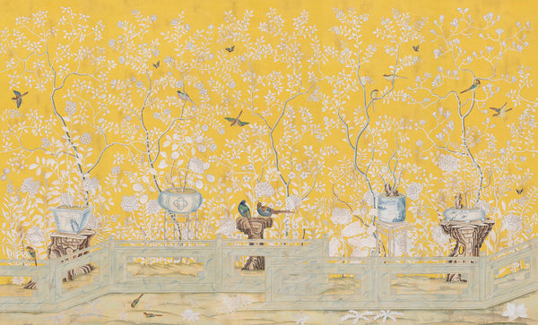 Temple Newsam — Colourway SC-42 on Tang Yellow Williamsburg