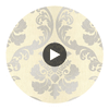 Delilah Cream Tulip Damask Wallcovering Circular Swatch | LA Walls