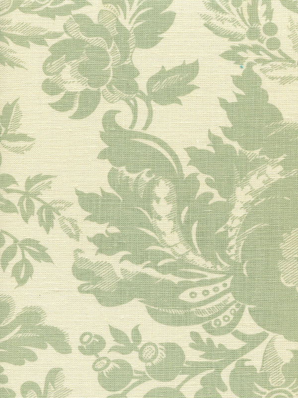 Des Gardes, Soft French Green on Tint Fabric | Quadrille