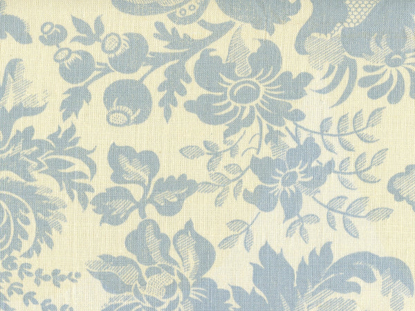Des Gardes, Soft Windsor Blue on Tint Fabric | Quadrille