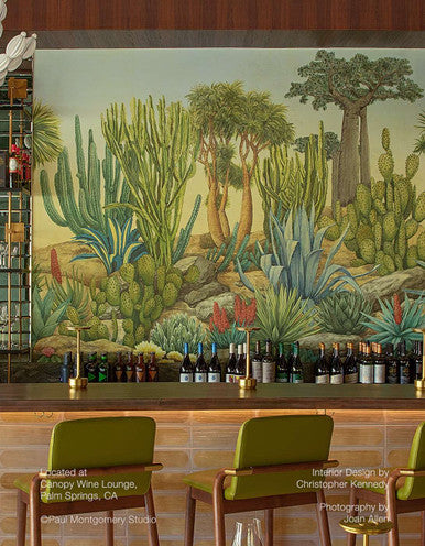 Desert Garden Pale Yellow | Mural Source