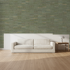 Nantucket Grasscloth Dry Sage Wallcovering | Phillipe Romano room setting
