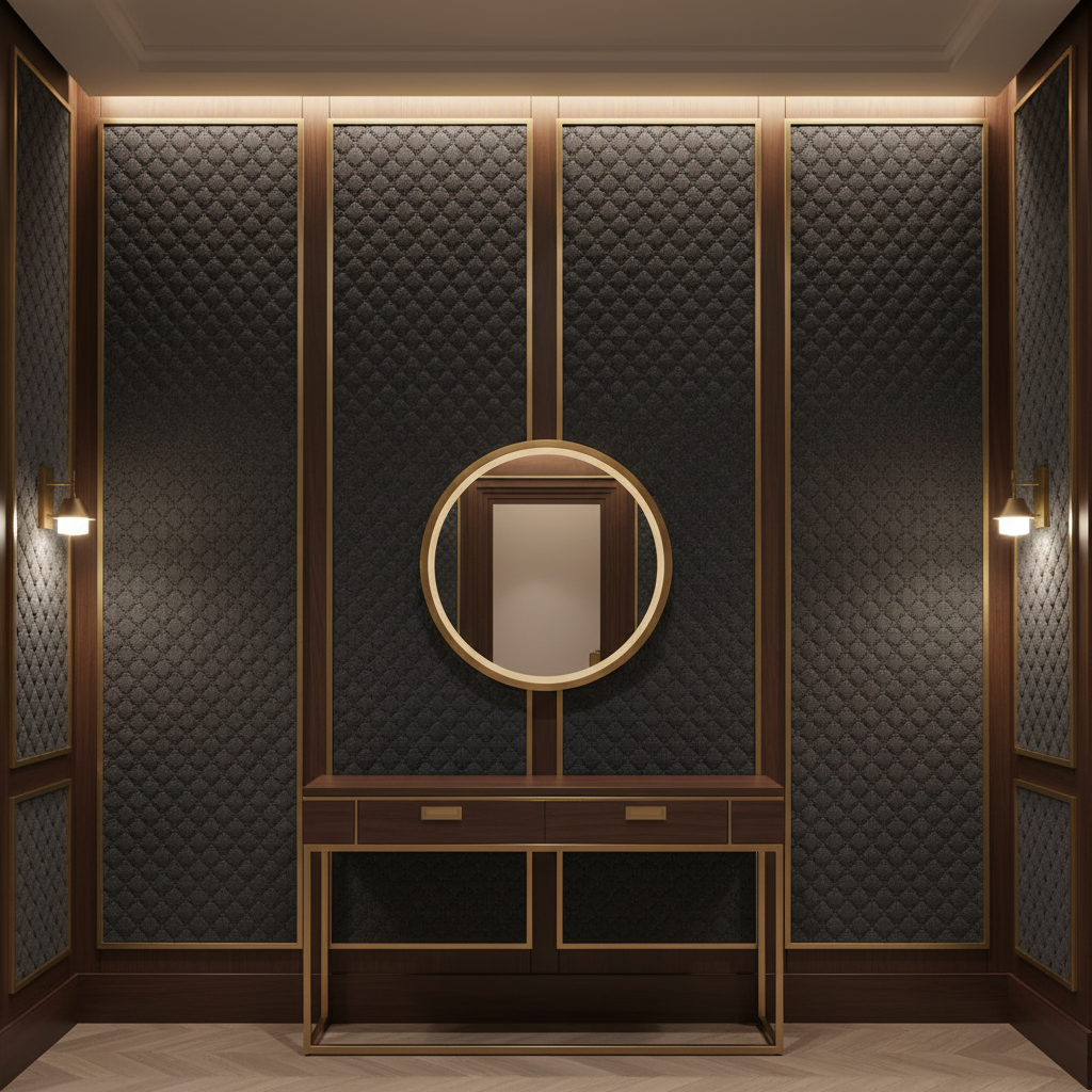 Thatch Cay - Seal Upholstered Wall Panel | Architectural Fabrics