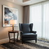 Maya Riviera - Cobalt Upholstered Chair | Architectural Fabrics
