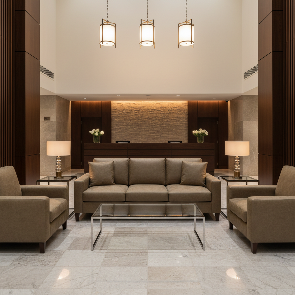 Maho Bay - Clay Upholstered Sofa | Architectural Fabrics