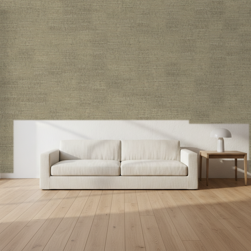 Nantucket Grasscloth Bay Laurel Wallcovering | Phillipe Romano room setting
