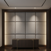 Woven Diagonal Texture Silver Taupe Upholstered Wall Panel | Architectural Fabrics