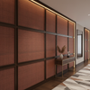 Woven Crosshatch Texture Rustic Sienna Upholstered Wall Panel | Architectural Fabrics