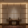 Smooth Pebble Grain Mushroom Taupe Upholstered Wall Panel | Architectural Fabrics