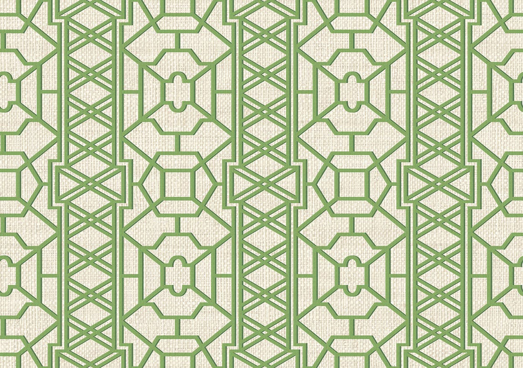 Nantucket Grasscloth Emerald Wallcovering | Phillipe Romano