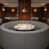 Punch Bowl - Smoke Upholstered Banquette | Architectural Fabrics