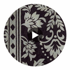 Diama Damask - Brown Gold Circular Swatch | DW