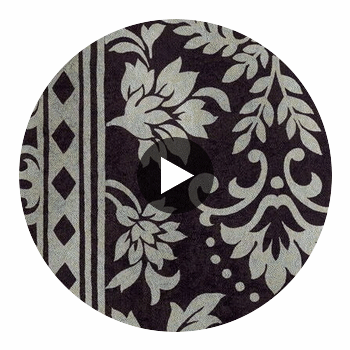 Diama Damask - Brown Gold Circular Swatch | DW