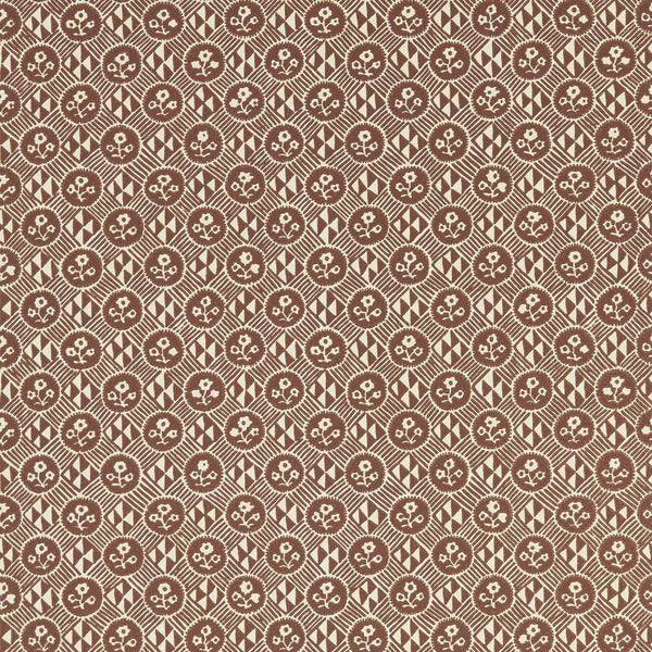 Diamonds & Flowers - Bordeaux wallcovering | Zoffany