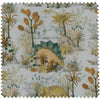 Dinosauria Dusk Cotton Linen, Yard