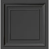 Distinctive Dark Grey Square Panel Wallcovering | Jeffrey Stevens - Image 2