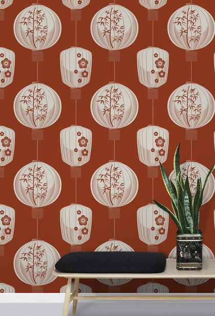 Lucky Lantern Mid Century Wallcovering