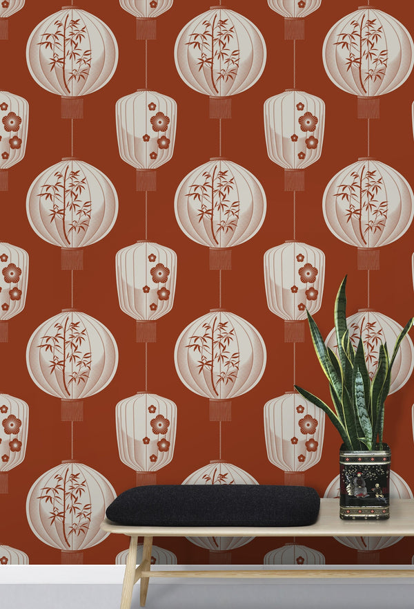 Lucky Lantern Mid Century Wallcovering