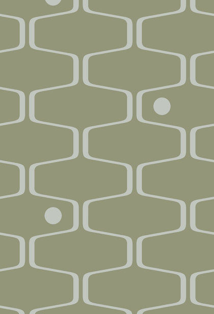 Net & Ball Mid Century Wallcovering