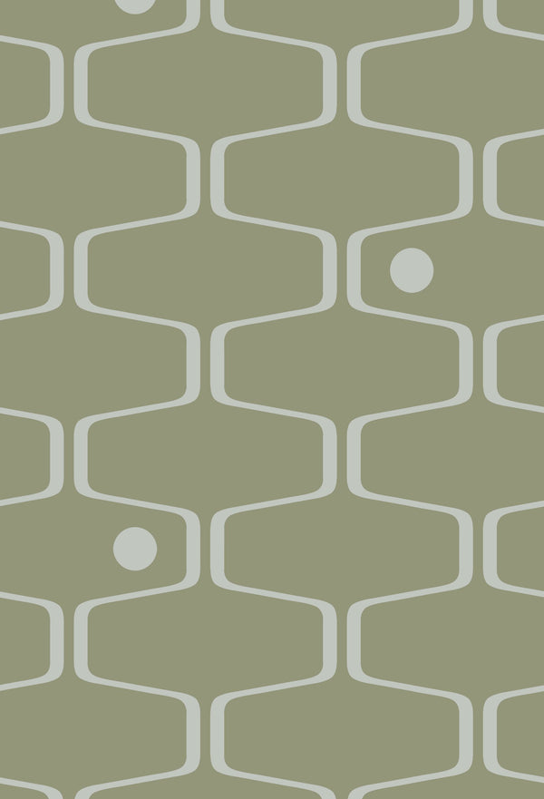 Net & Ball Mid Century Wallcovering