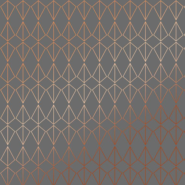 Digital Nouveau - Gunmetal | Wolf Gordon Wallcoverings