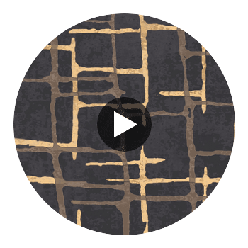 Doud Creek - Midnight Wallcovering | Hollywood Wallcoverings Circular Swatch | Hollywood Wallcoverings