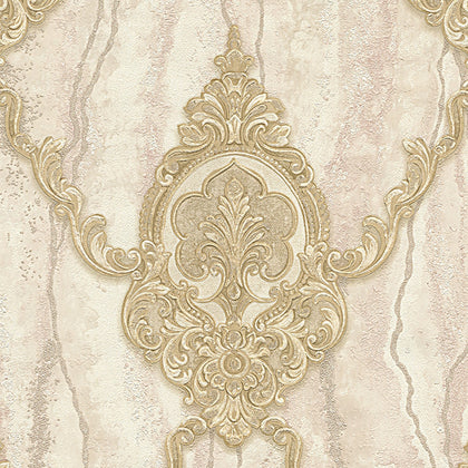 Barcelona Sand Paisley Wallcovering