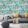 Downtown Deco Miami Mint Wallpaper | Brand McKenzie