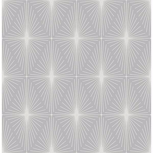 Draper Grey Geometric Wallcovering | Jeffrey Stevens - Image 1