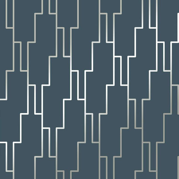 Vista - Steel | Wolf Gordon Wallcoverings