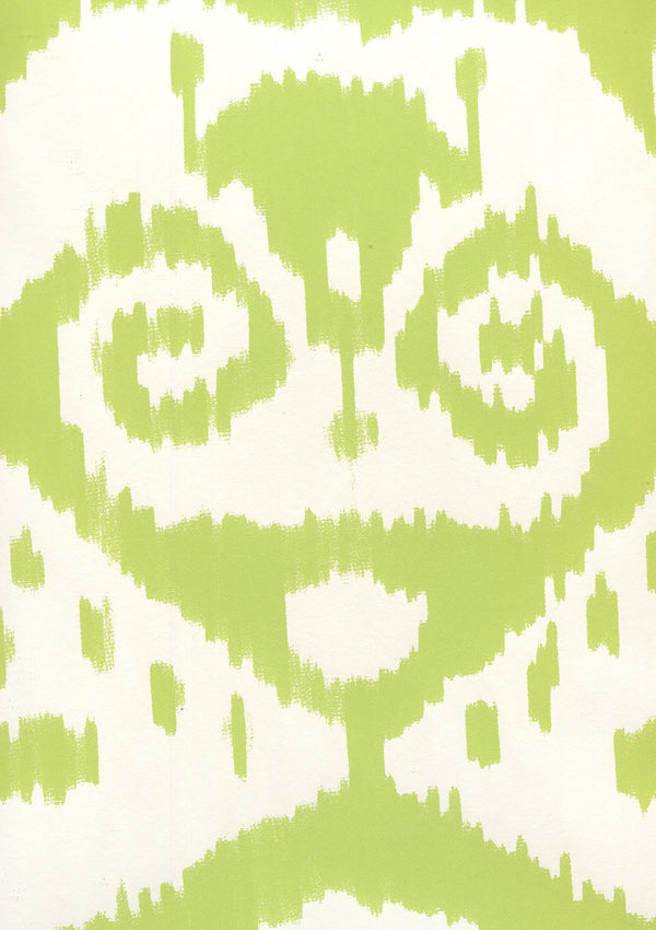 Malaya Jungle_Green_on_almost_white Screen Printed | China Seas