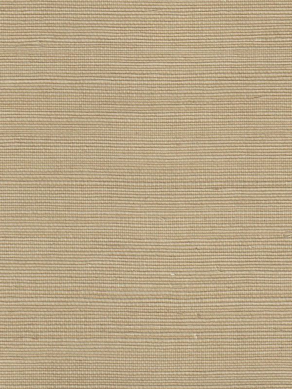 Pacific Sisal Straw Screen Printed - Beige Wallcovering | China Seas