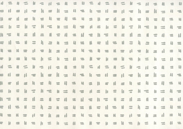 Tate Dark Grey on Almost White Screen Printed - Off-White Wallcovering | China Seas