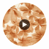Grounded Baked Terracotta/Parchment | Harlequin UK Circular Swatch | Harlequin