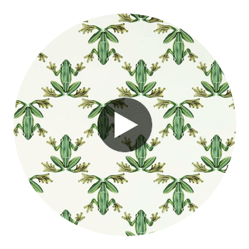 Wood Frog Forest/Chalk | Harlequin UK Circular Swatch | Harlequin