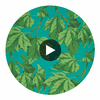 Dappled Leaf Emerald/Teal | Harlequin UK Circular Swatch | Harlequin