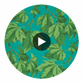 Dappled Leaf Emerald/Teal | Harlequin UK Circular Swatch | Harlequin