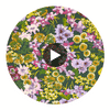 Wildflower Meadow Emerald/Amethyst/Peridot | Harlequin UK Circular Swatch | Harlequin