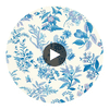 Woodland Floral Lapis/Amethyst/Pearl | Harlequin UK Circular Swatch | Harlequin
