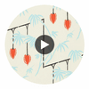 Kimiko Soft Focus/Harissa | Harlequin UK Circular Swatch | Harlequin