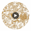 Melograno Gold/Awakening | Harlequin UK Circular Swatch | Harlequin