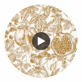 Melograno Gold/Awakening | Harlequin UK Circular Swatch | Harlequin