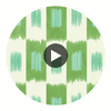 Shiruku Emerald/Forest/Silver Willow | Harlequin UK Circular Swatch | Harlequin