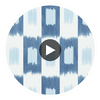 Shiruku Wild Water/Azul/Exhale | Harlequin UK Circular Swatch | Harlequin