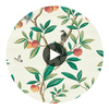 Ella Fig Blossom/Fig Leaf/ Nectarine | Harlequin UK Circular Swatch | Harlequin