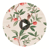 Ella Powder/ Sage / Peach | Harlequin UK Circular Swatch | Harlequin