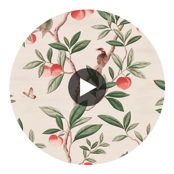Ella Powder/ Sage / Peach | Harlequin UK Circular Swatch | Harlequin