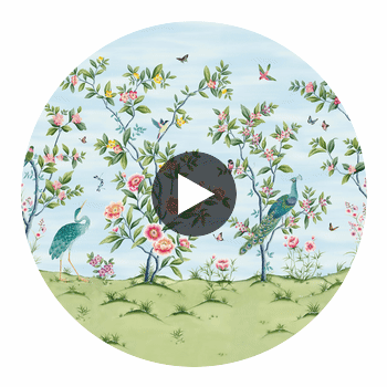 Florence Sky/Meadow/Blossom | Harlequin UK Circular Swatch | Harlequin