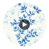 Lady Alford Porcelain / China Blue | Harlequin UK Circular Swatch | Harlequin