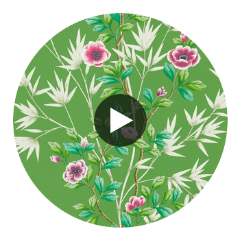 Lady Alford Apple/Magenta | Harlequin UK Circular Swatch | Harlequin